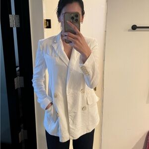 Diane Von Furstenberg White Blazer